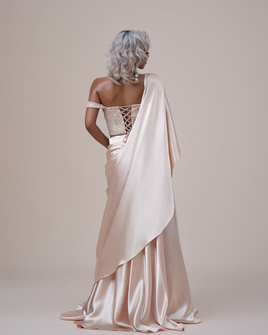 Heavenly Bodies: Pre-pleated Fusion Skirt